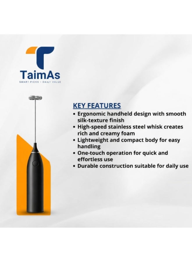 TaimAs Electric Milk Frother Rechargeable Handheld USB Coffee Foam Maker for Cappuccino, Latte, Matcha - Image 2